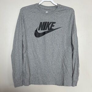 Nike The Nike Tee Gray Long Sleeve Shirt Men’s L